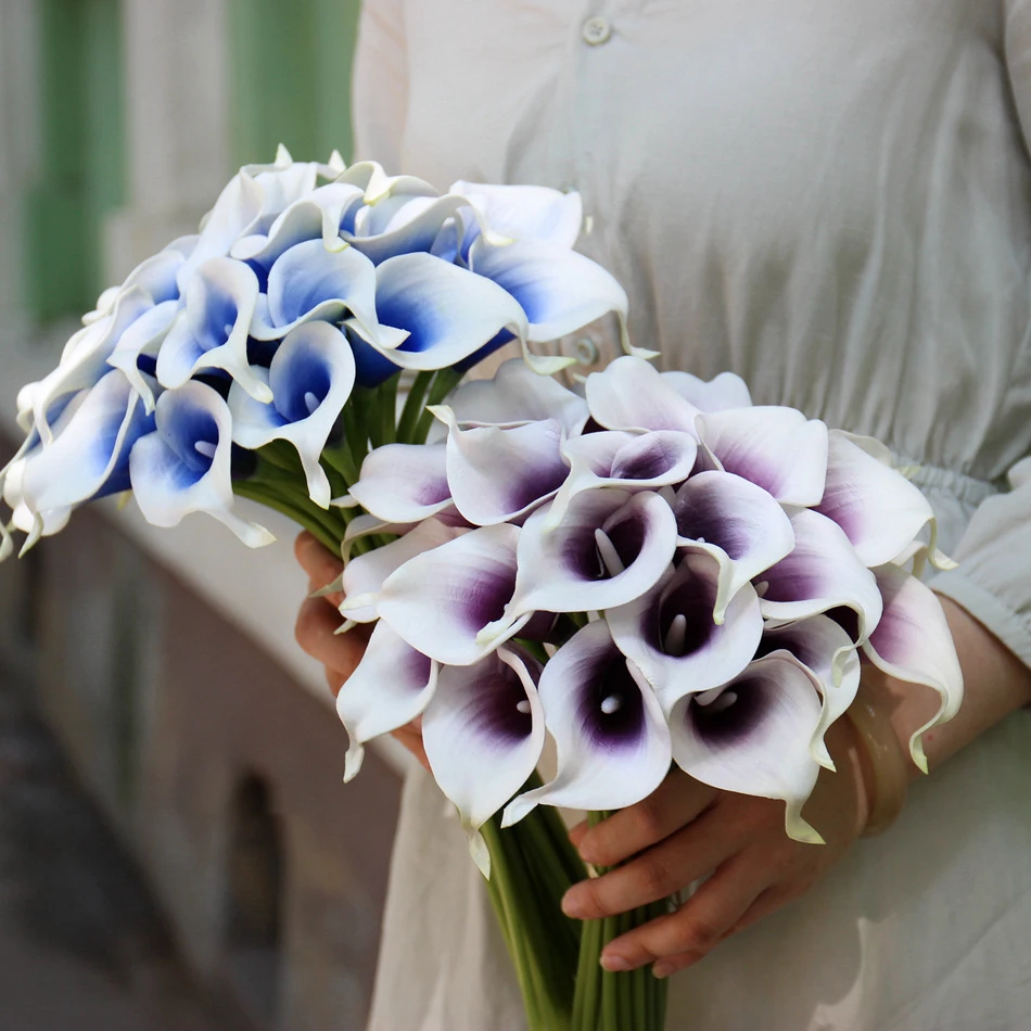 Wholesale artificial flower pu mini calla lily