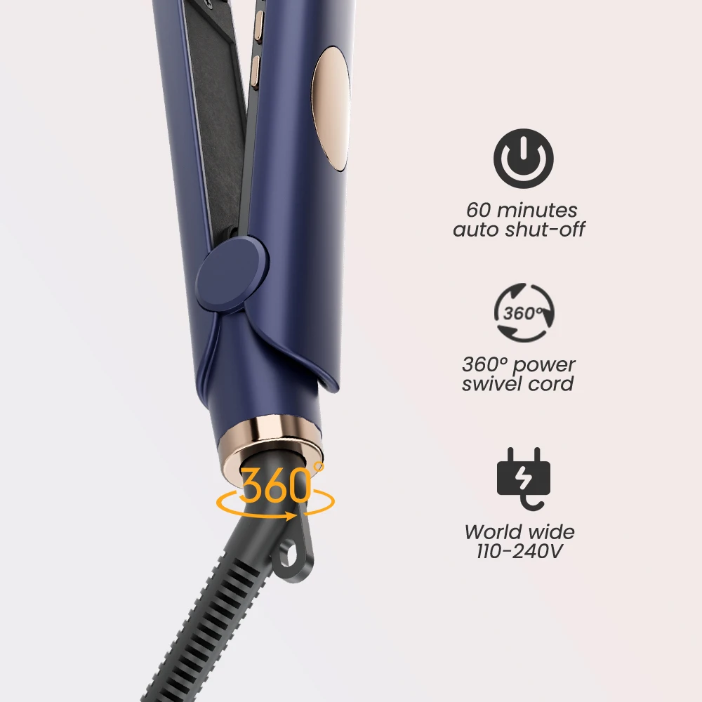 Salon Infrared Manufacturers Electric 450 Degrees Flat Iron Nano Titanium 480F Best Ceramic Hair Straightener Professional