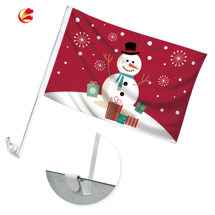 Two layer Sided Printing 30x45cm Australian Car Flag with 44cm Plastic Pole Wholesale Australia Polyester Car Flag