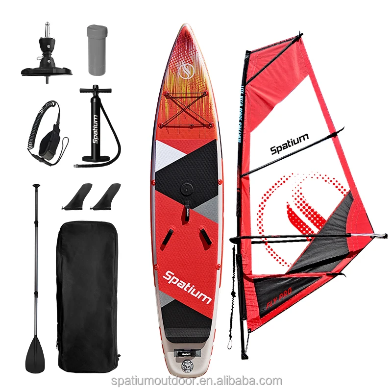 Spatium Professional Factory OEM Inflatable SUP Wind Sail Windsurfing Boards Customized size for sale