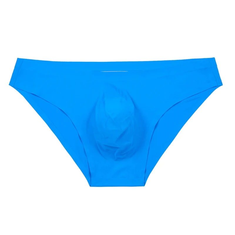 OEM mens Sexy Ick Silk Satin Underwear Ruffle Seamless Thermal Briefs seamless underwear