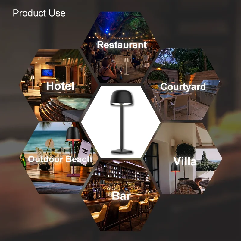 Best Selling Touch Dimming Multi-function Led Designer Simple Design Rechargeable Led Table Lamp