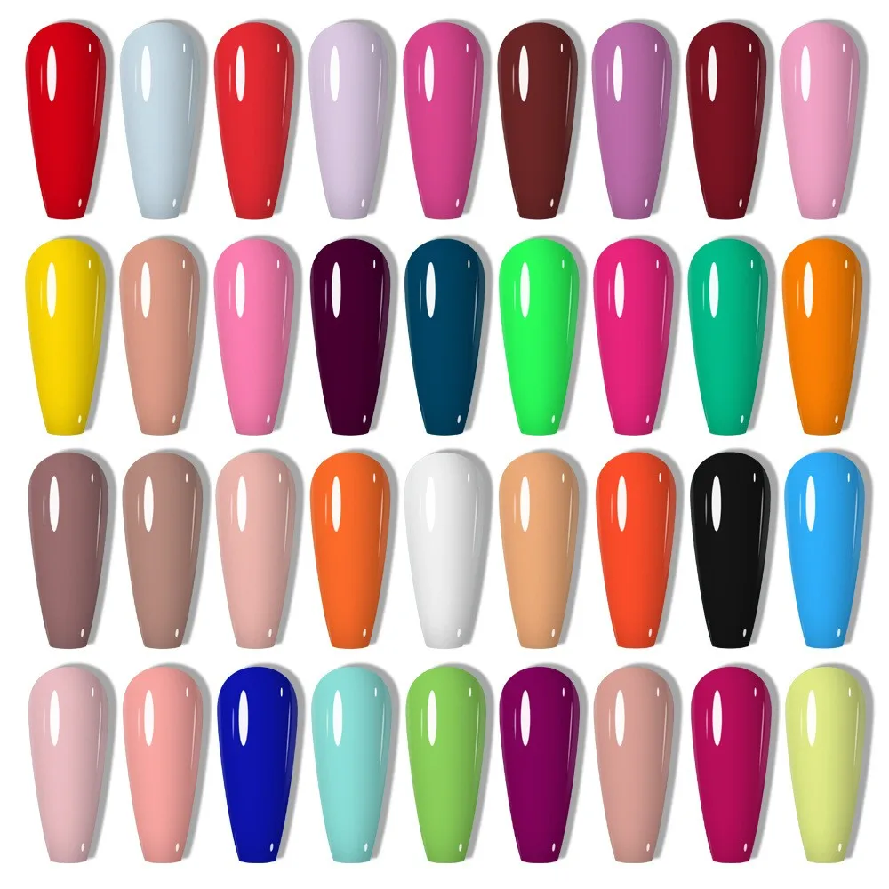 2024 New Nail Enhancement Solid Color Painting Glue Phototherapy Nail Painting Flower 36 Colors Nail Oil Glue Canned Glue