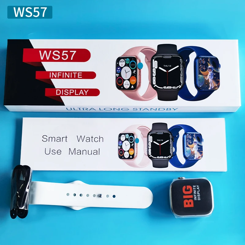 Ws57 Smart Watch 2.0 Inch Ai Voice Assistant Bt Call Ip68 Reloj Series 8 Android Smartwatch