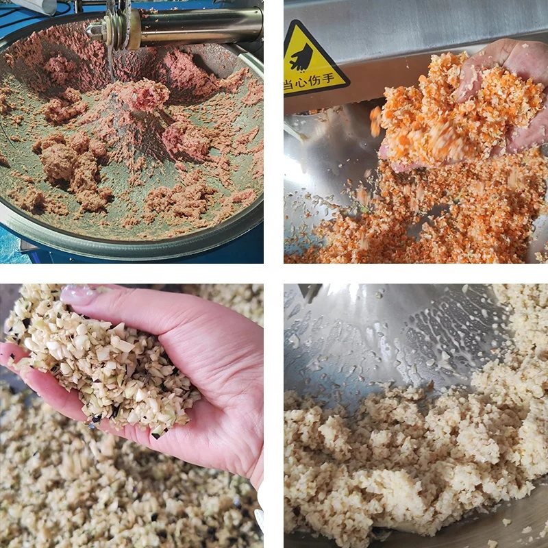 Мясная промышленная миска для колбасы рисовые пельмени