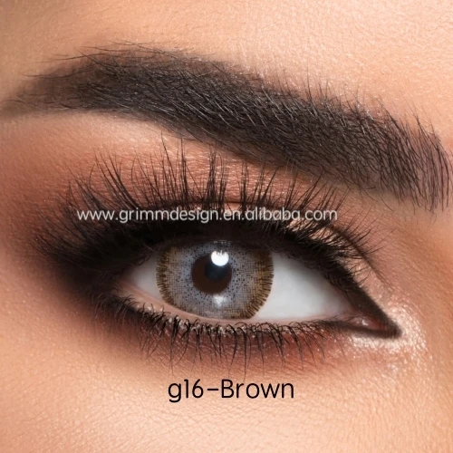 Линзы для глаз с чехлом небесно-голубые натуральные красивые контактные линзы для глаз