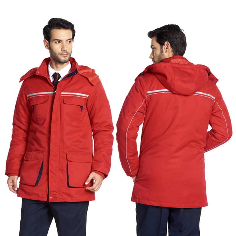
Sidiou Group Customied Logo Winter Thick Security Guard Uniforms Antistatic Workwear Labor Work Uniform Clothing For Men 