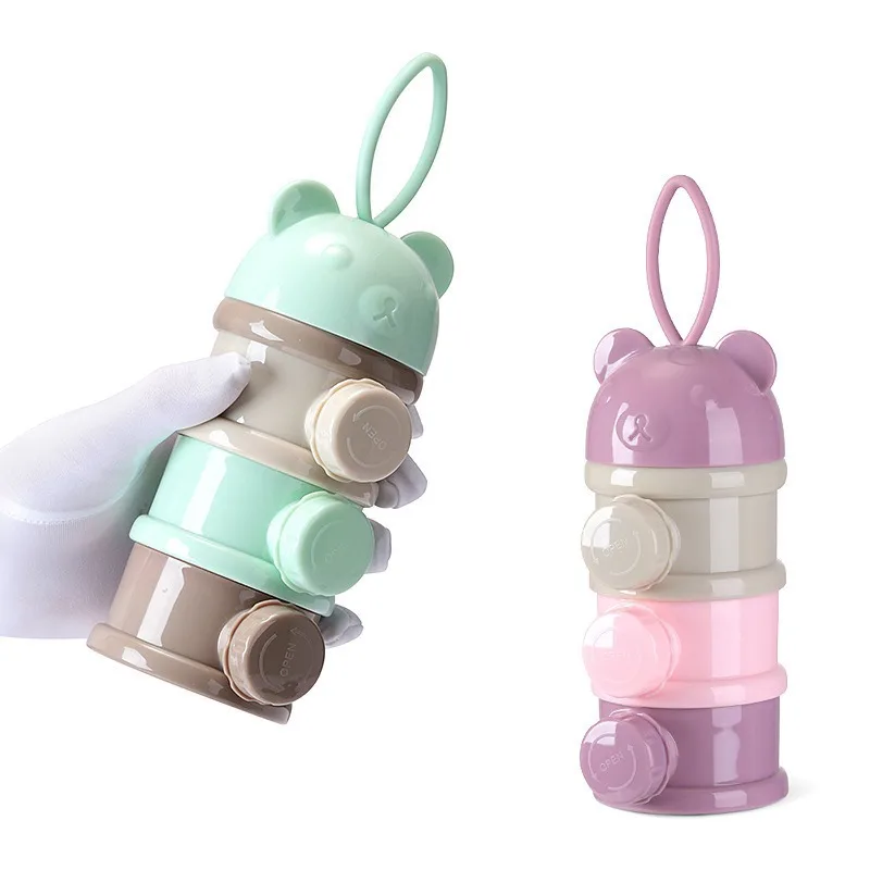Portable Food Grade PP kids milk powder box storage container for milk powder
