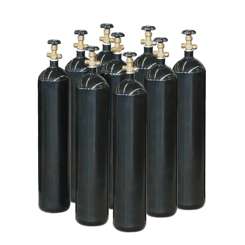 ISO 40L 47L 50L Oxygen Helium Argon Nitrogen Seamless Steel Empty Cylinder with Valve Buy Gas Cylinders