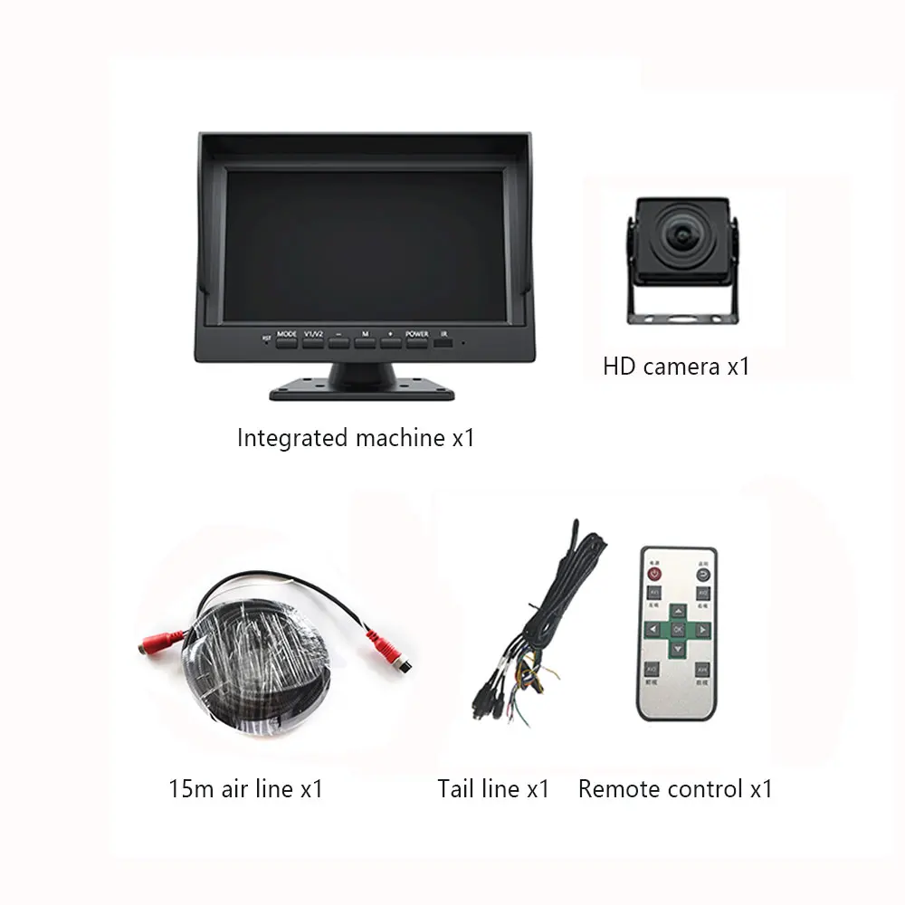 Wemaer Factory OEM Blind Spot Monitoring System Truck SUV RR 5Th Wheel Bus Motorhome Trailers Reversing LCD 7 Inch Car Monitor