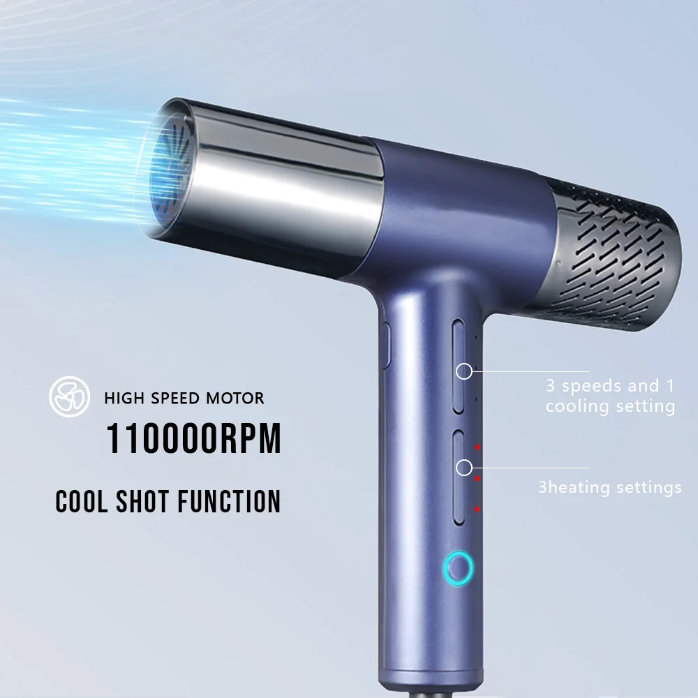 2024 High-Speed BLDC Ionic Professional Hair Dryer hair styler multifunctional Powerful LED with 110000rpm motor
