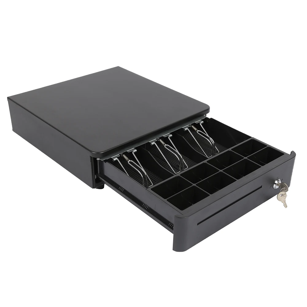 Pos System Cash Register Pos MachineRj11 RJ12  Black Top Selling 4 Bill 8Bill 405mm   Cash Drawer High Quality    for POS Termi