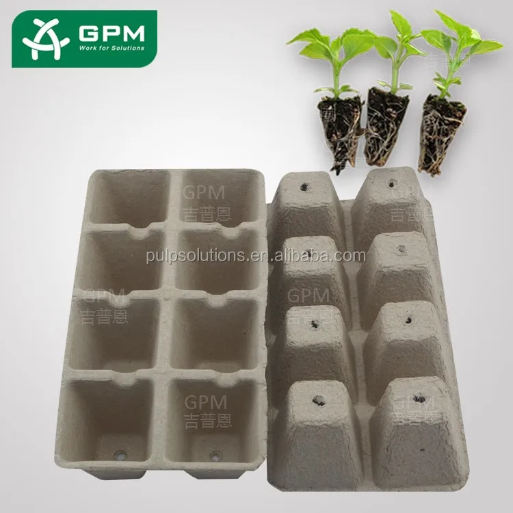 Biodegradable Transplanter Pulp Paper Flower Plant Peat Pots Tray Planting Pots For Seedling Prices Wholesale