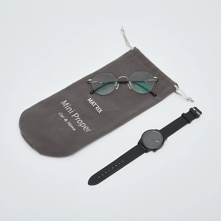 hot water bottle flannel bag short velvet cover factory direct sales custom flannel ribbons dust bag