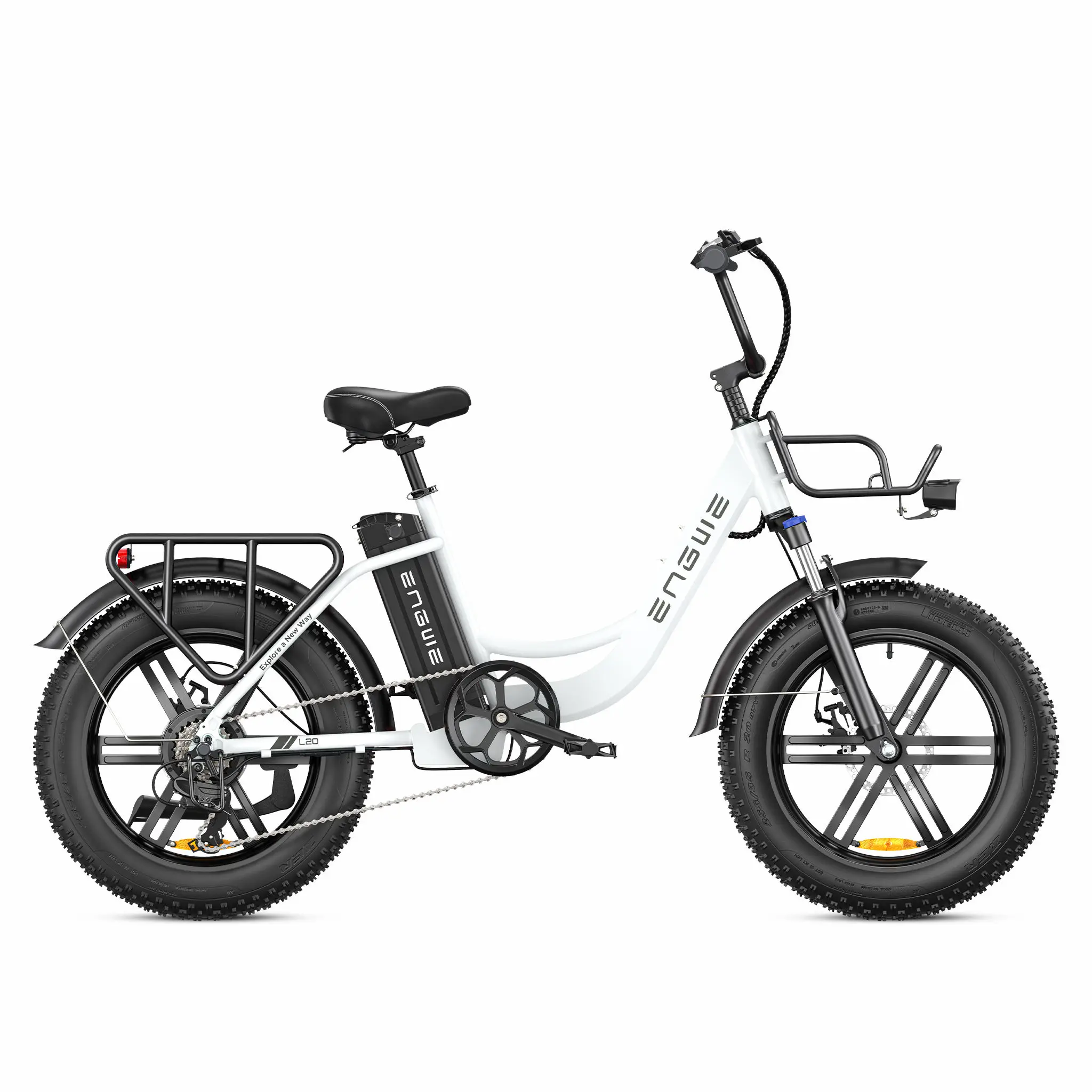 EU stock ENGWE L20 Customized 48V13Ah 750/250W Electric City Bicycle with Fat Tires for Ladies, Perfect for Off-Road Excursions!