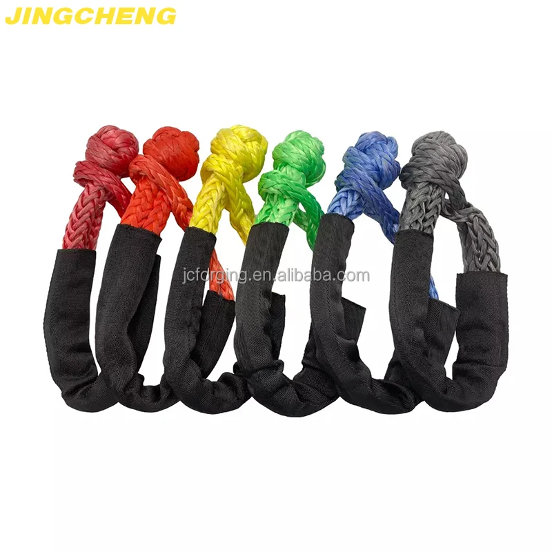 Soft Shackle Recovery Rope Hot Sale Breaking Strength Winch Snatch Block Towing Ring Used For Trailer
