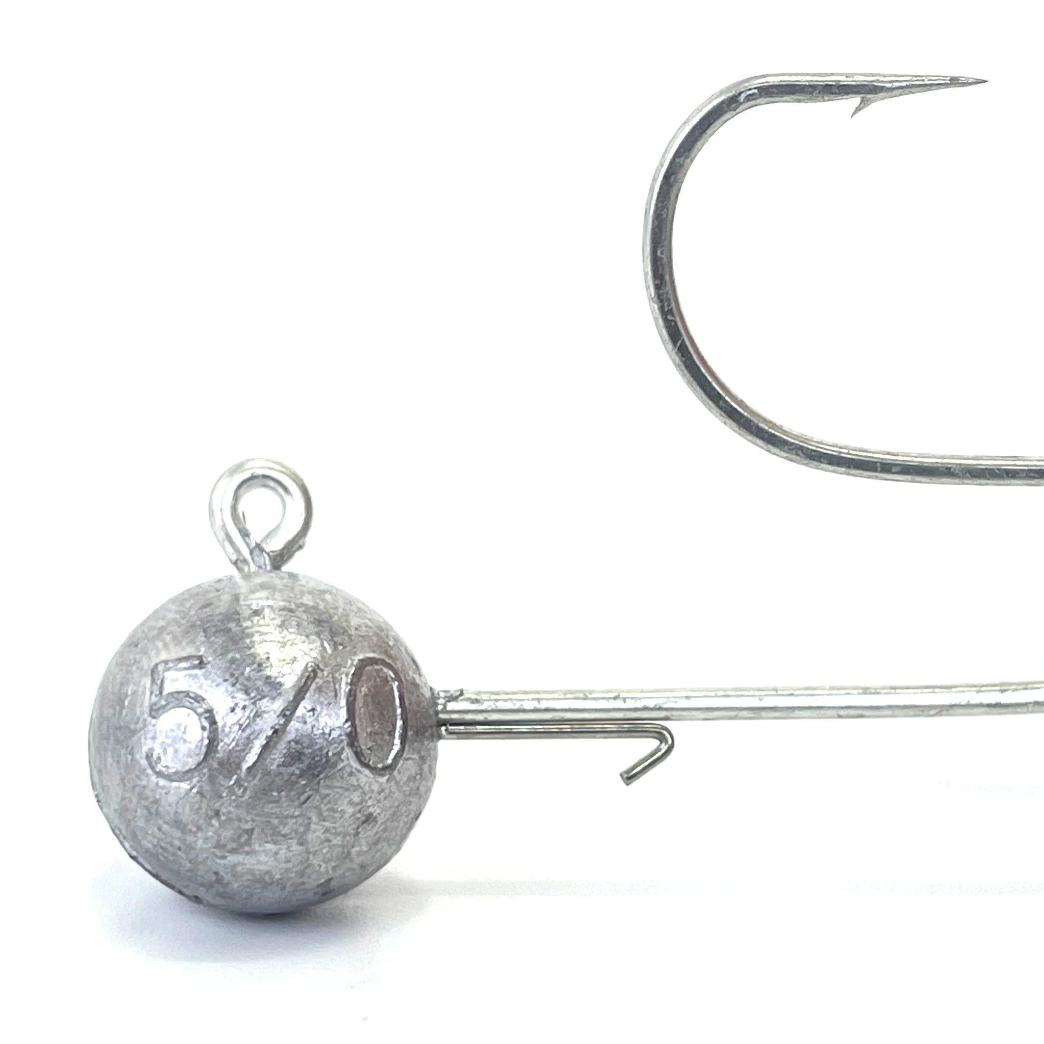 Selco Professional Fishing Hooks Wholesale Saltwatersoft Baits Silicone Wobbler Fishing Round Lead Jig Molds Hook Jig Head