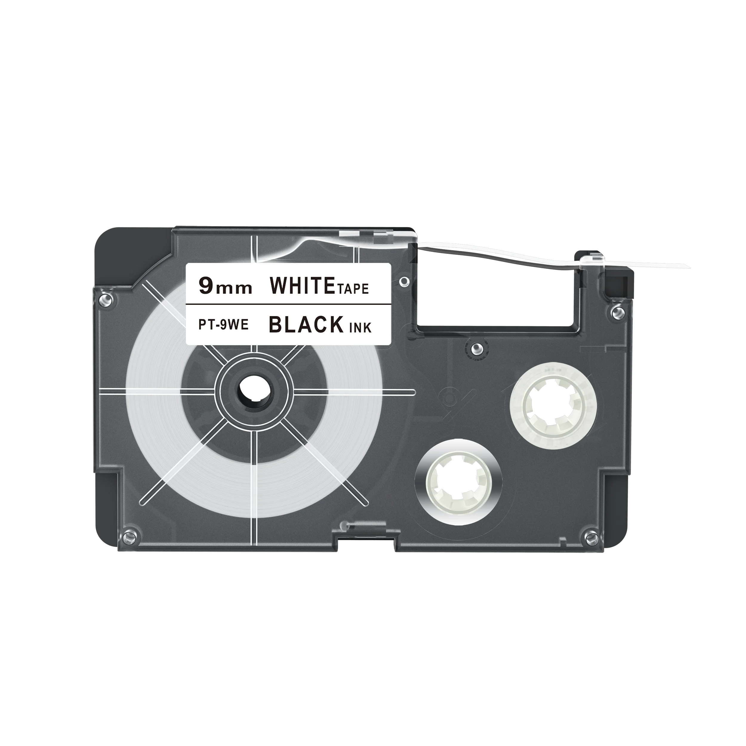 9 мм черный на белом совместимый ламинирование водонепроницаемая лента для этикеток XR-9WE/PT-9WE для принтеров KL-780 7400 820 100 120