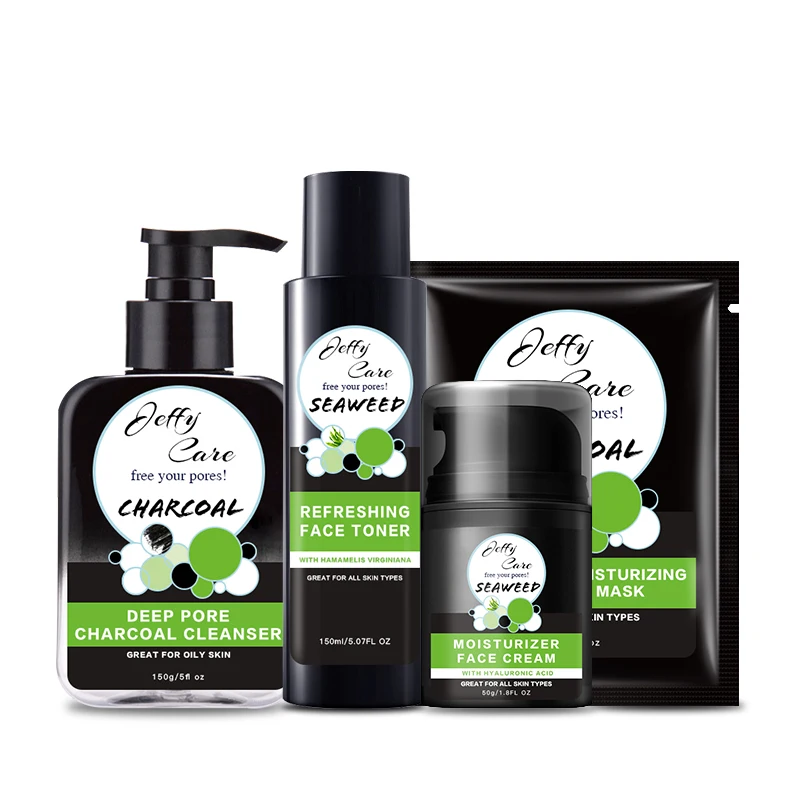 Custom Private Label High Quality Skin Care Professional Skincare Mens Face Whitening Natural Organic Care Set Man Skin Care Set