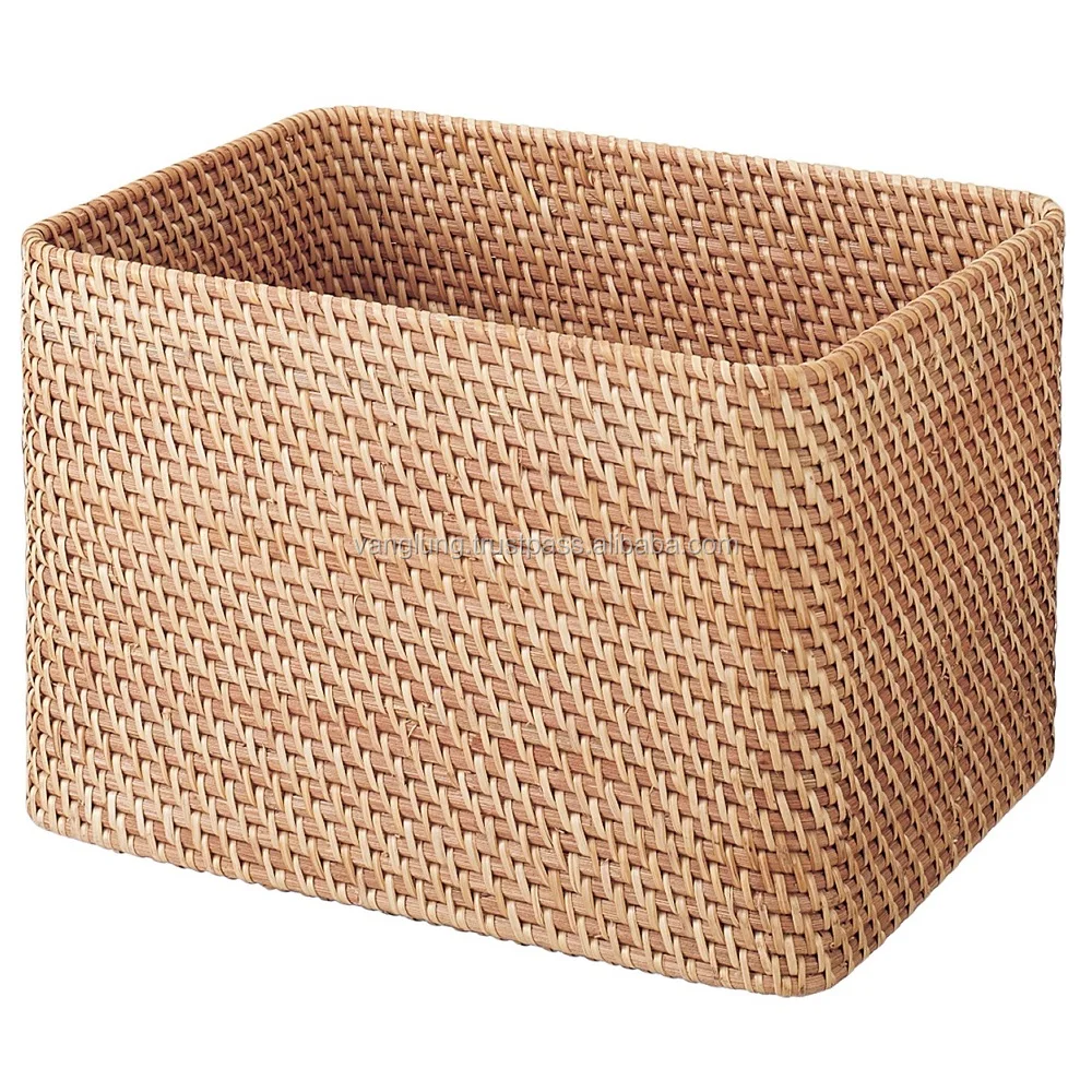 2022 Hot Selling Natural Material Larger Wicker Storage Baskets Baskets Home Decor Made In Vietnam