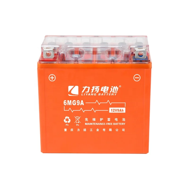 Top Liyang 12v9ah  High Quality battery for motorcycle Lifan/Zongshen/Loncin