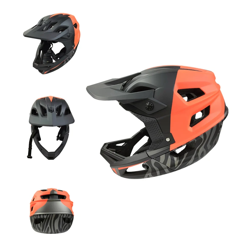 Wholesale Custom MTB Helmet Full Face Motocross Bicycle Cycling Full Face Helmet