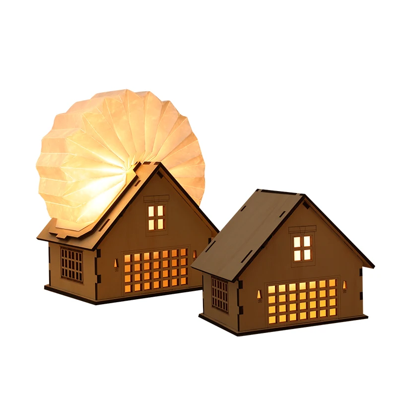 2021 New  home direction  Interactive Toys  Assemble Diy Toy Material Set  Toy Table house Lamp