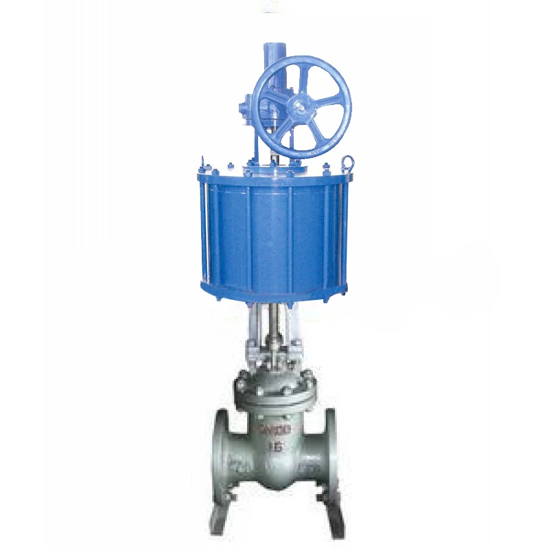 Class300 Pneumatic Operated  Knife Gate Valve DN200 carbon steel Pneumatic actuator Air Control double flange Knife Gate Valve