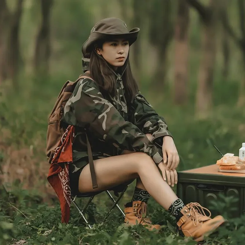 Stainless steel outdoor handbag folding stool portable folding chair camping stool camping fishing stool