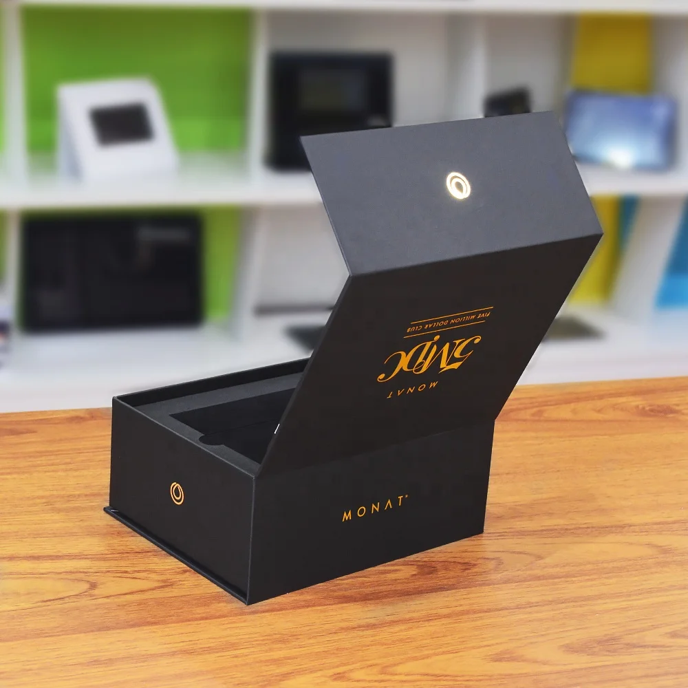 customized presentation 7 inch LCD screen gift music card box digital video box