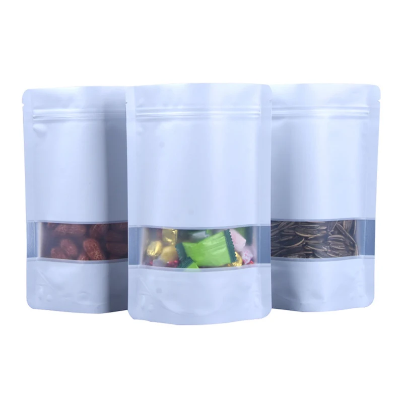 Aluminum Foil Clear Smell Proof Bags Zip Lock Reseal Package Bag