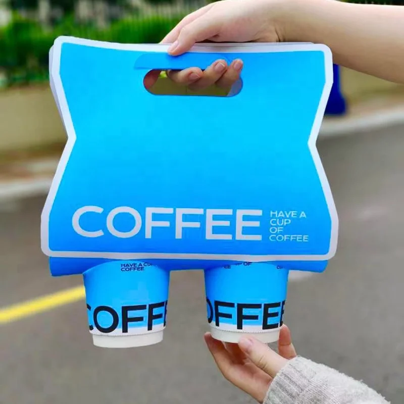 Cafe Cup Disposable Coffee Cups with Holder Color Double Wall Food Grade Paper Limonpack Wholesale Vasos Desechables Plain