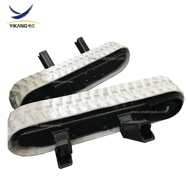 New Factory Spider Lift Parts Steel Crawler Tracked Undercarriage Non Marking Rubber Track Functional Crane Lift Robot Vehicle