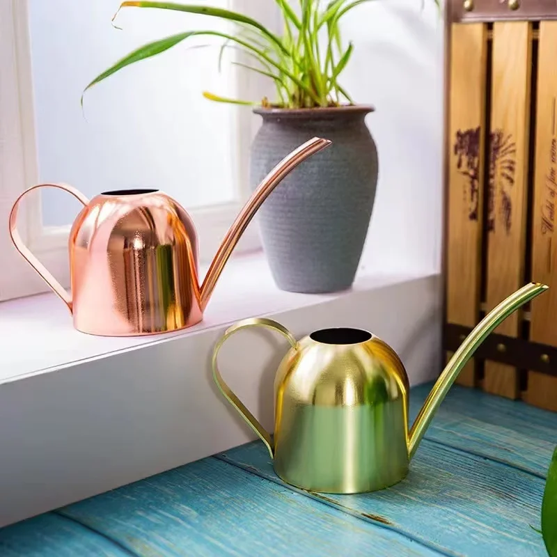 Metal water tank 201 Stainless steel factory wholesale stainless steel garden plants metal watering can water sprinklers