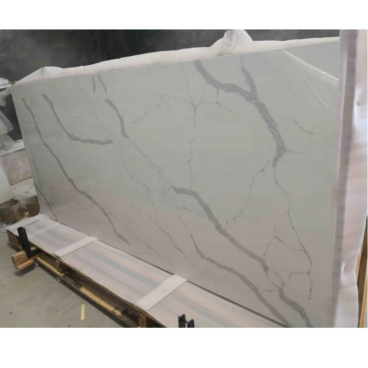 Factory direct sell artificial Stone calacatta quartz  slabs, calacatta quartz stone cheap price