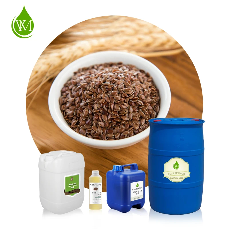 Factory supply Flax seed oil 100% pure organic Cold pressed Linseed carrier oil In bulk price