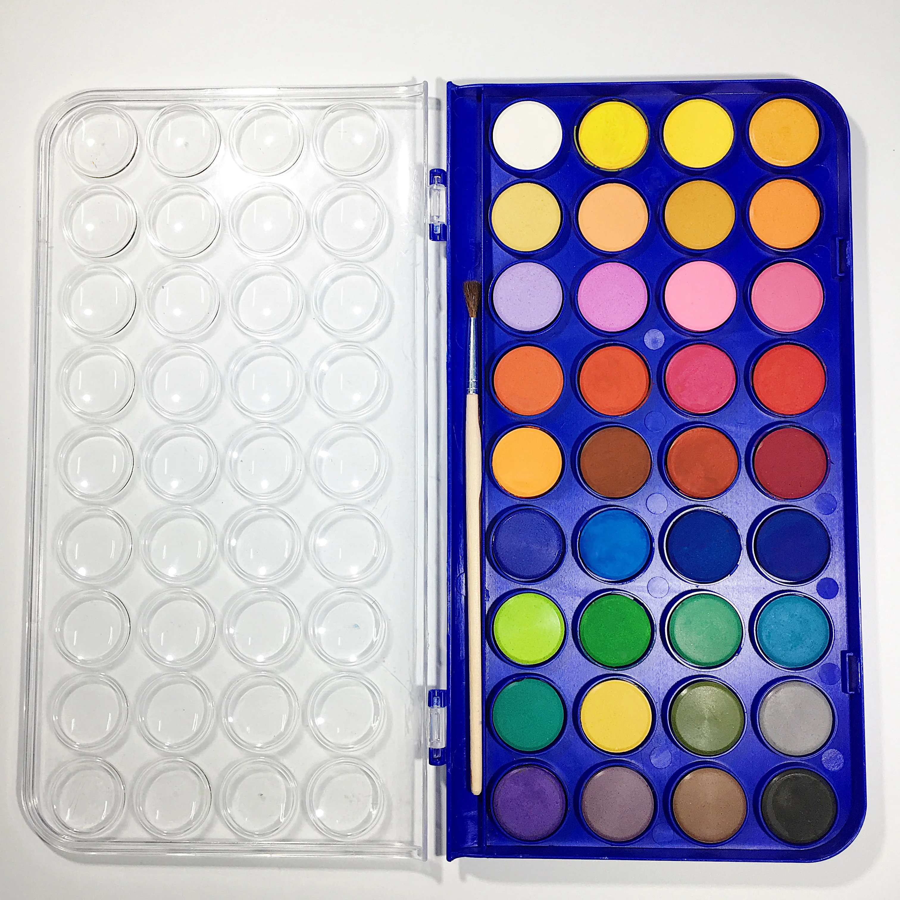 Free sample 36colours paint set kids cake water color painting pigment art supplies for wholesale