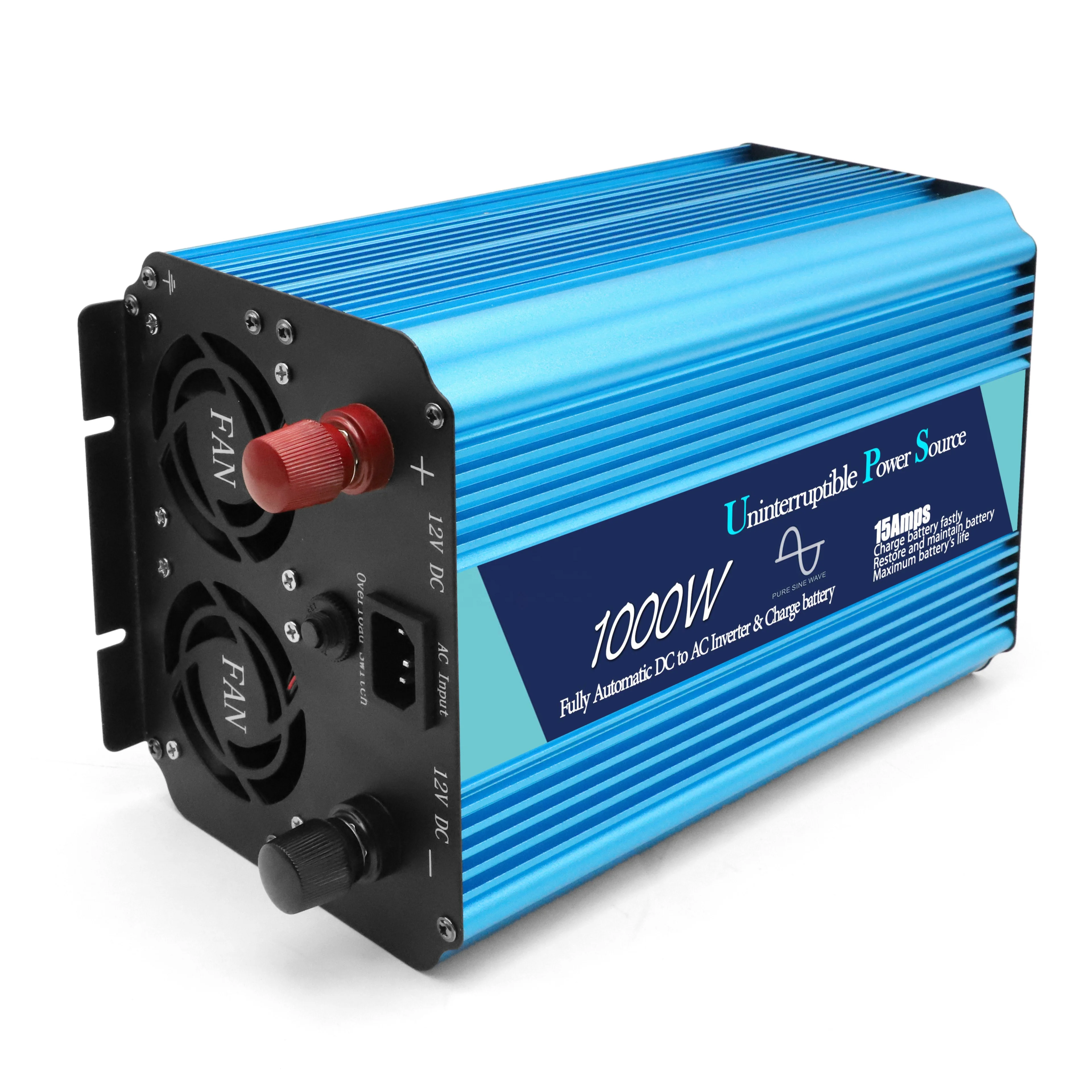 12V/24V DC to 110V/220V AC UPS 2000W Pure Sine Wave Inverter With Charger 2000W inverter power
