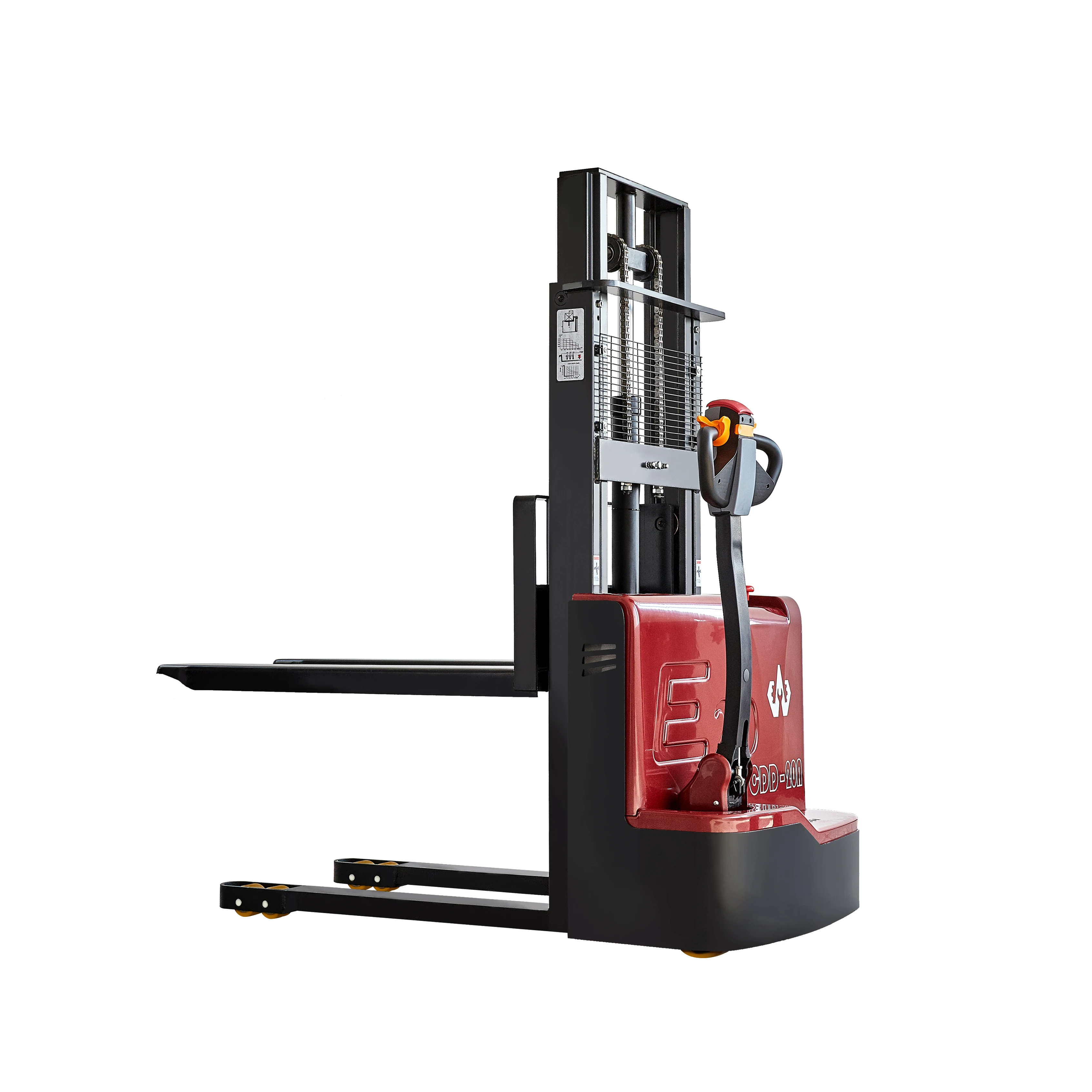 hydraulic manual stacker 2 ton Balance weight electric stacker CDD20A forklift on sale