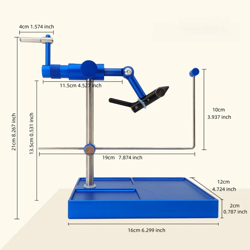 2024 New 360Degree Rotary Fly Tying Vise Artificial Flies Making Tool With Base Adjustable Fly Fishing Equipment Lure Tackle Kit