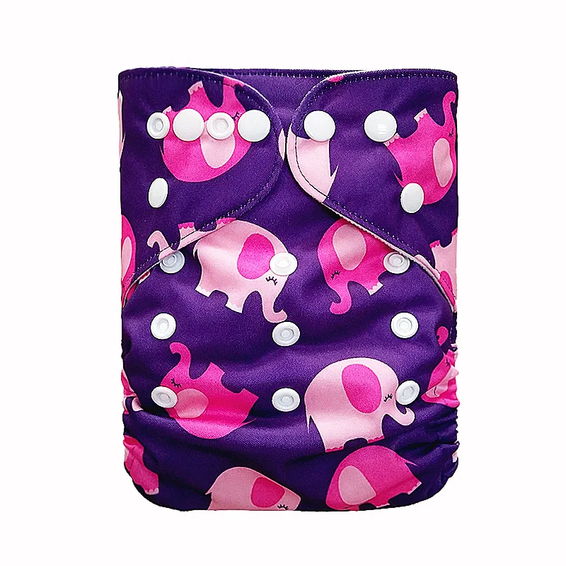 Wholesale customized adjustable new design manufacturer printed washable reusable classic rocket style baby cloth diaper pant