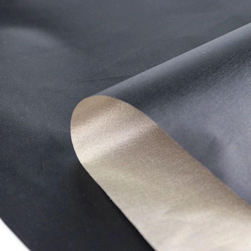 Black Military Grade EMF Shielding Faraday Cloth Blocking Grounding Fabric & Faraday Cage emf shielding fabric