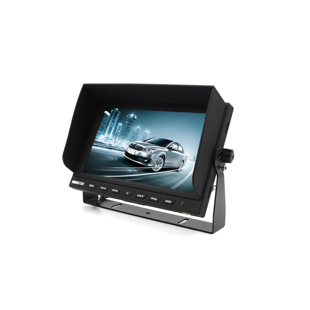 TS914 9inch built in quad  monitor for bus or Truck