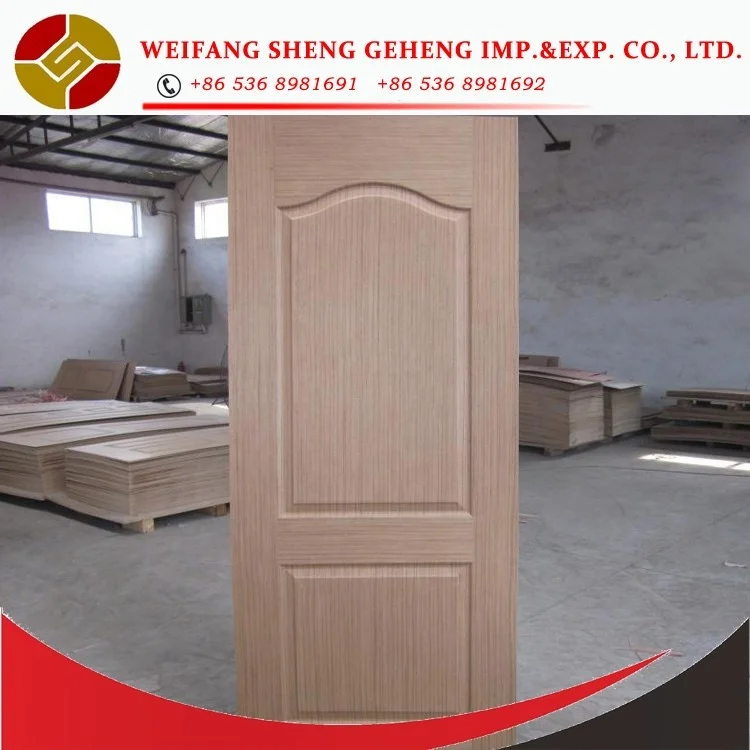White Oak / Natural Teak Veneer HDF doorskin size 2150x650/750/850/950/1050mm