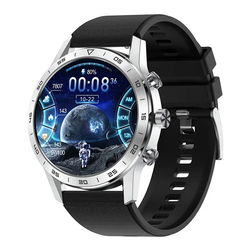 YTGEE 2023 DT70 KK70 1.39 inch Waterproof BT Call  Wireless Charge Stainless Steel Smart Watches for Men Sport Fitness Tracker