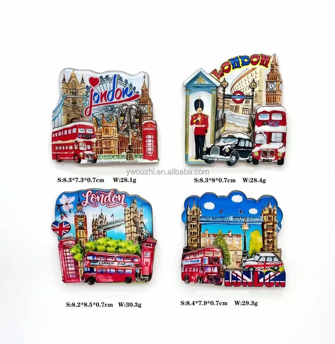 New Arrival Wooden Fridge Magnet  Thailand Tourism Souvenirs Gifts Customize Wood epoxy Magnet