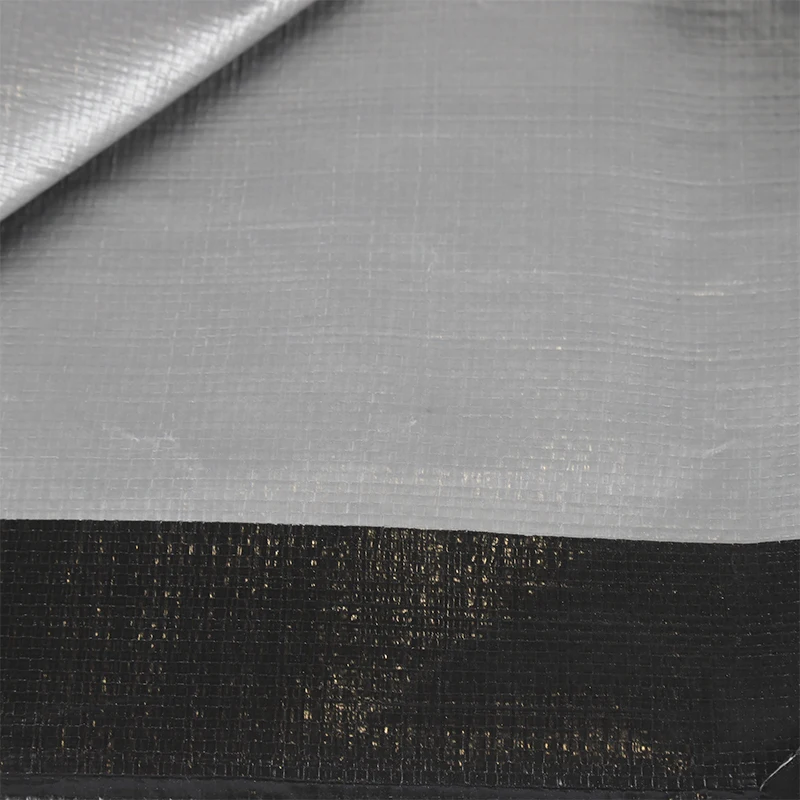 Waterpoof Silver Black Pe Tarpaulin 6X6 8X8 Tarps