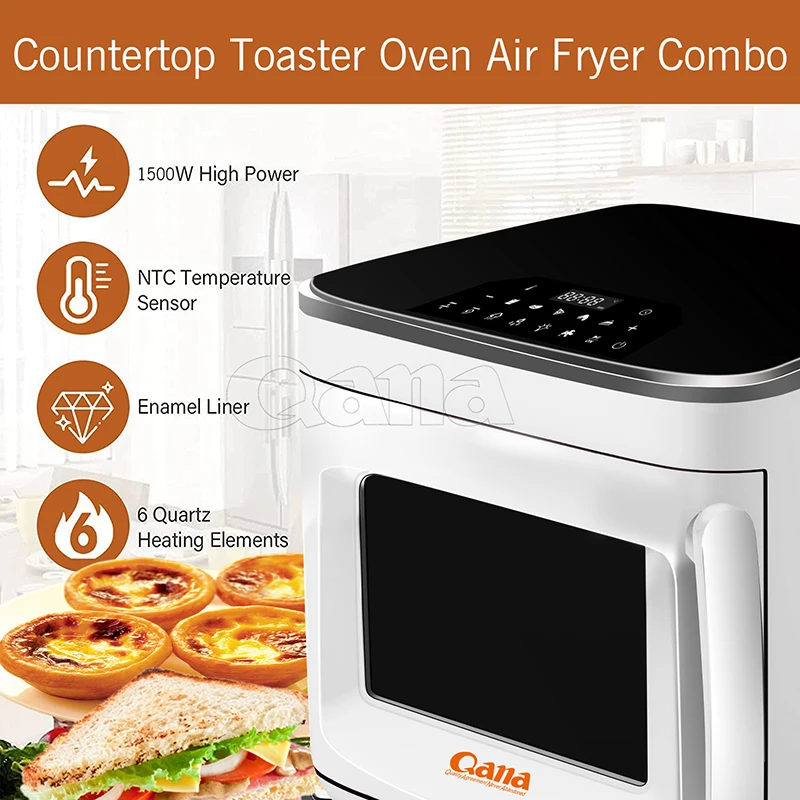 QANA Smart WIFI APP Silver Crest Steam Air Oven Digital Fryer air fryer custom oil free deep fryer oven friggitrice ad aria
