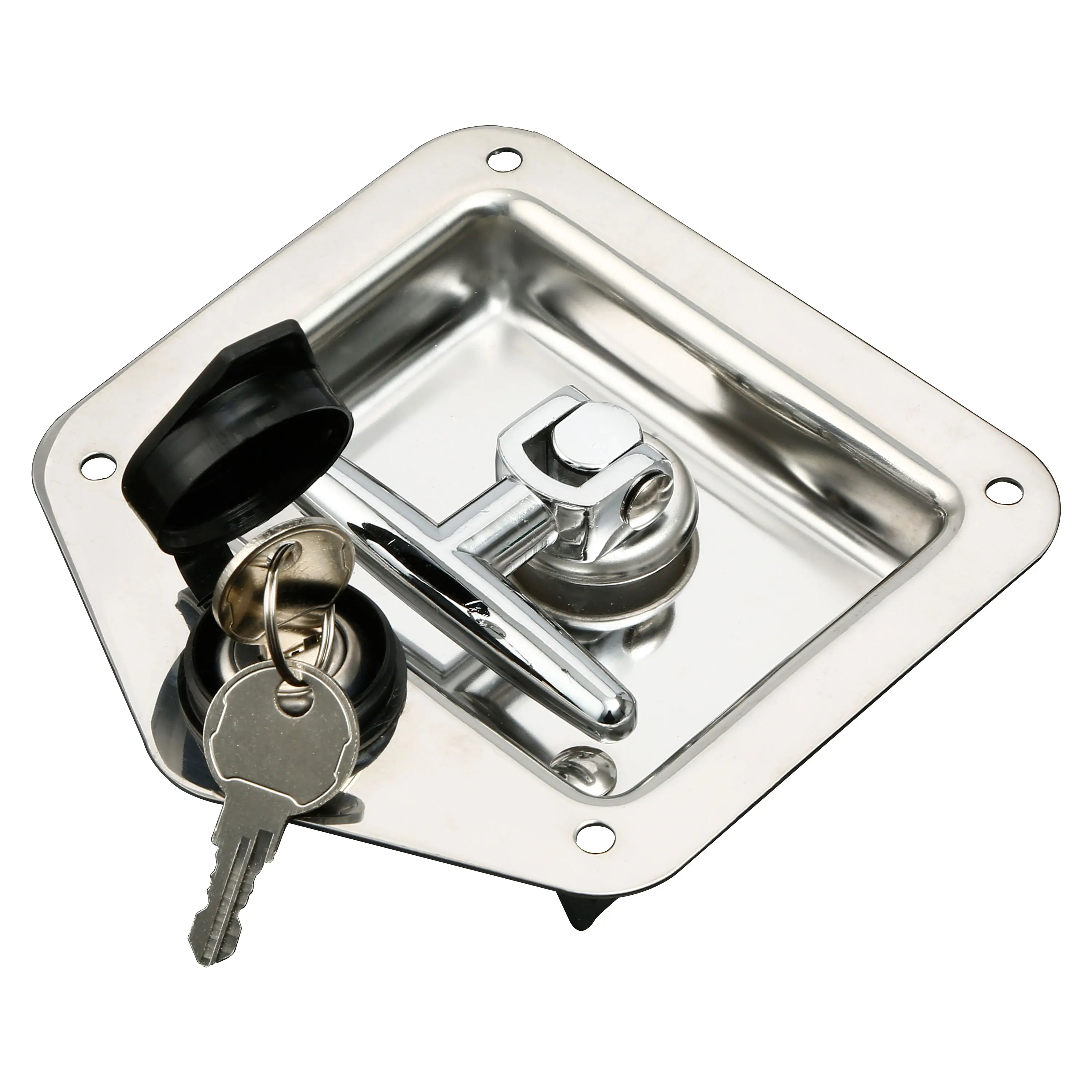 MS857 rv trailer door latch T-type panel lock Engineering toolbox folding t handle lock paddle latch