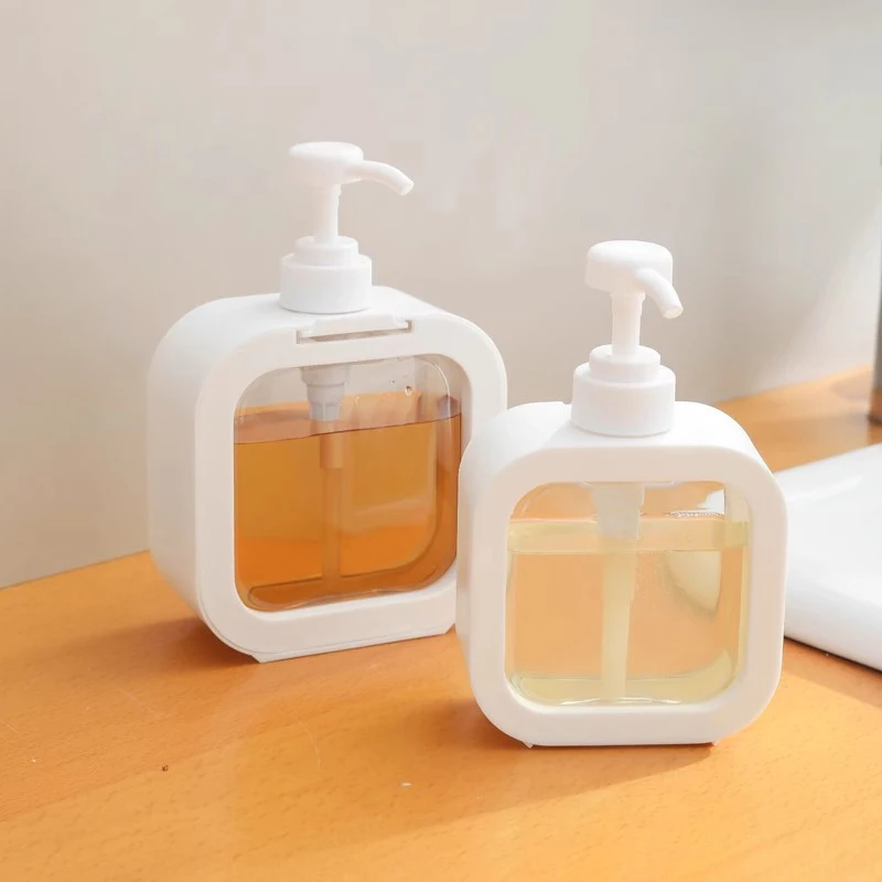 300ml 500ml Empty Square Hand Soap Plastic Bottle with Pump